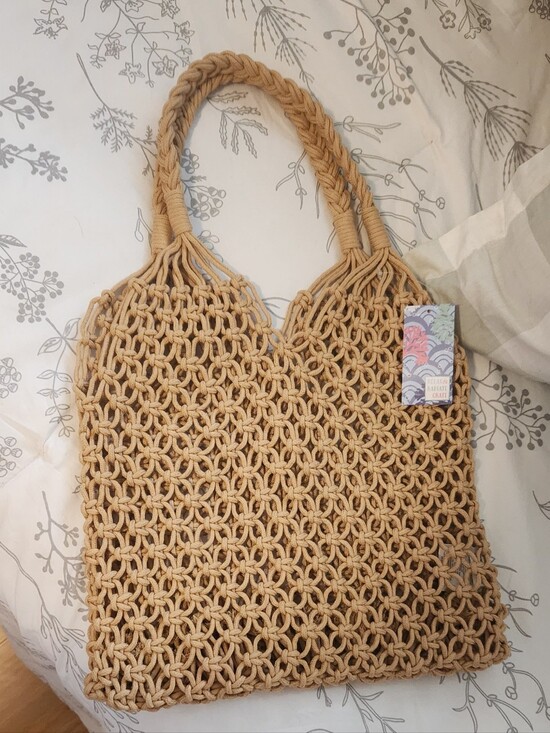 Culturefly Handbags - Woven Boho Tote Bag